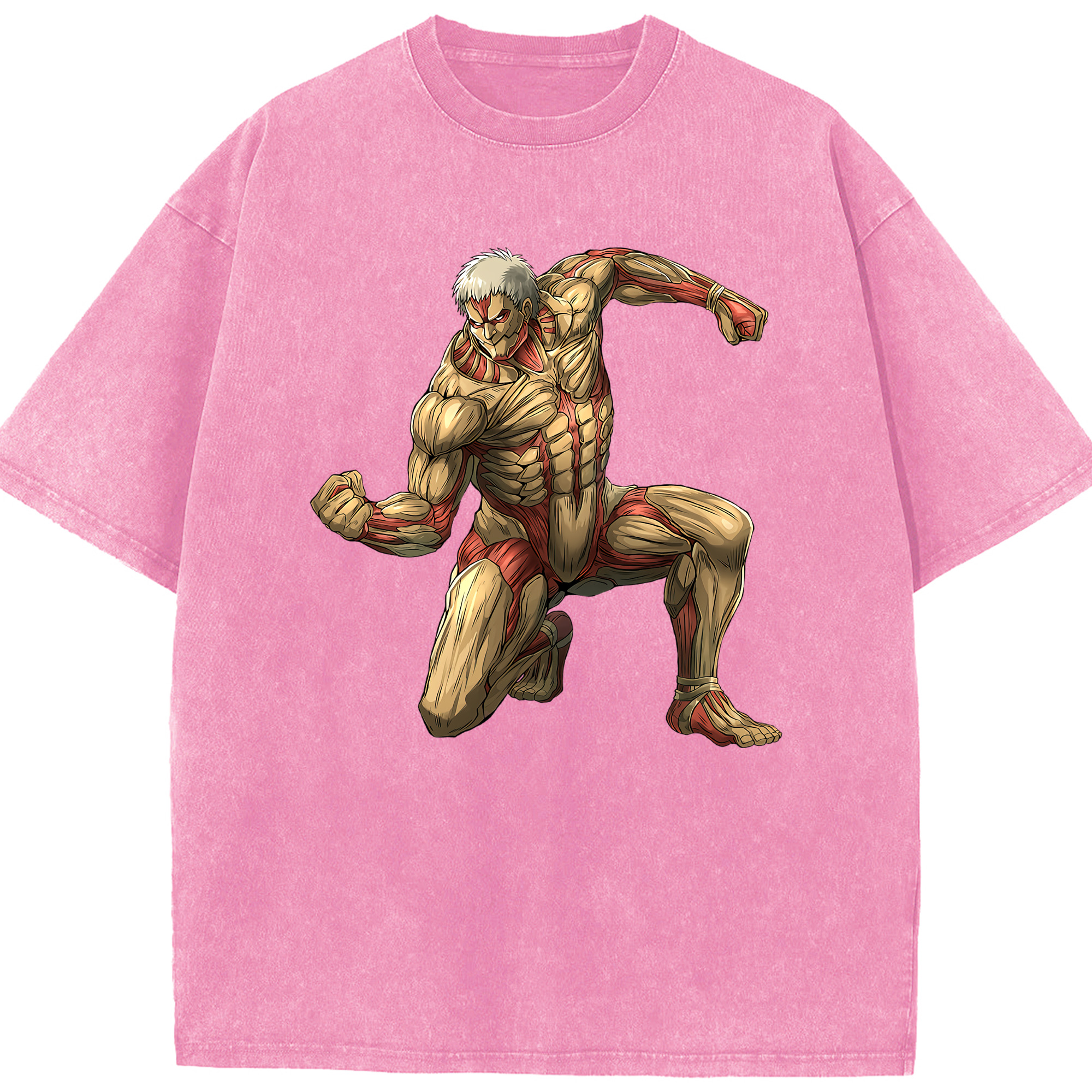 （画像用） 進撃の巨人 Attack on Titan 綿100% ヴィンテージ風 半袖Tシャツ（フロントプリント）